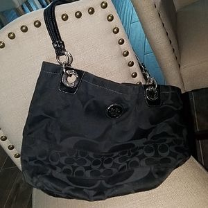 Gorgeous black coach hobo bag